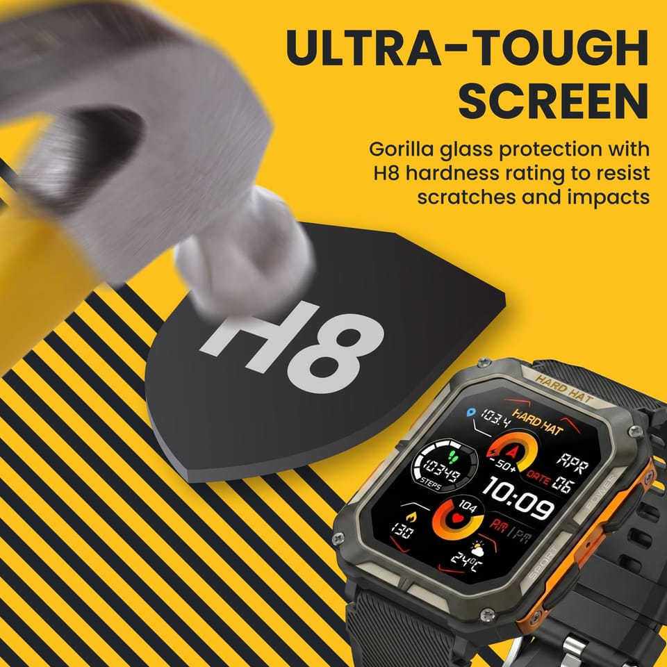 Hard Hat Smartwatch on site