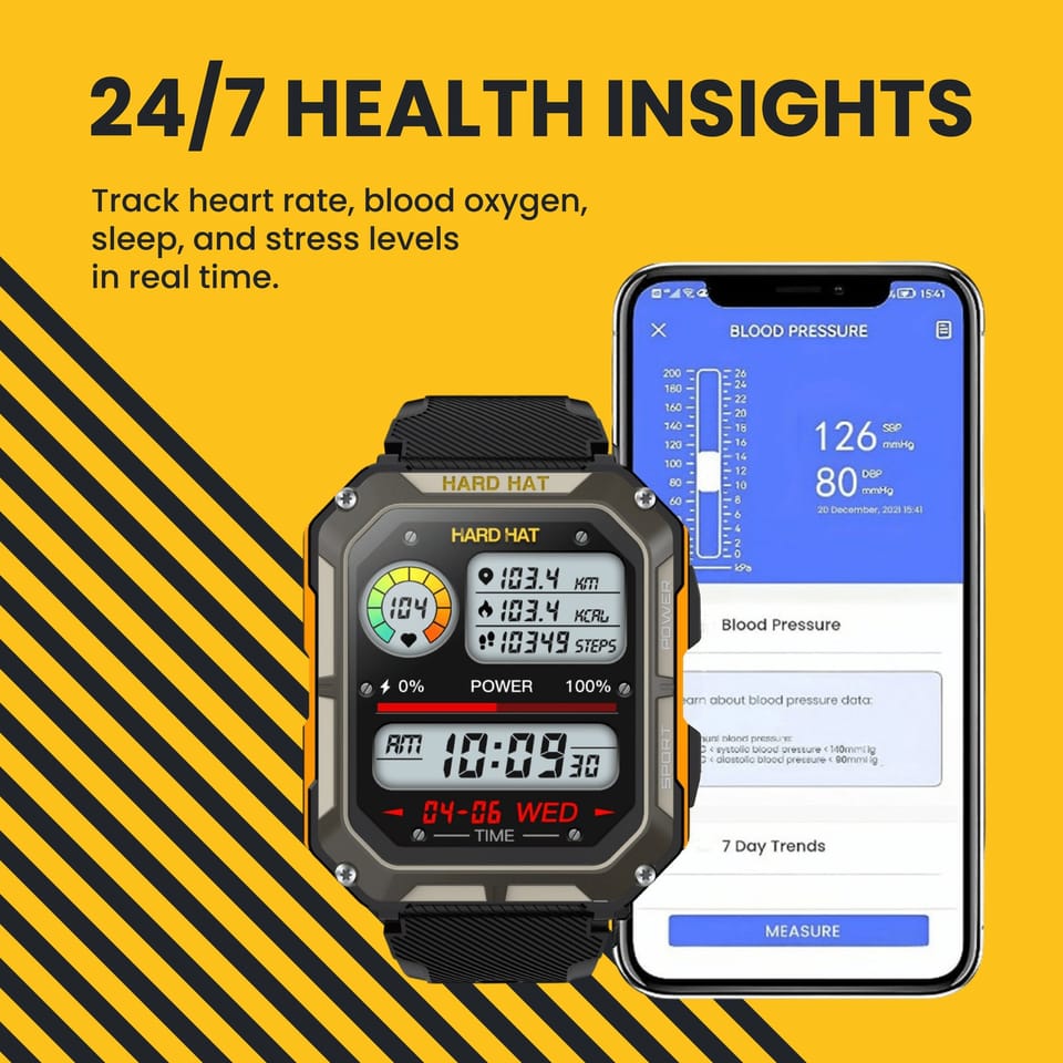 Hard Hat Smartwatch waterproof