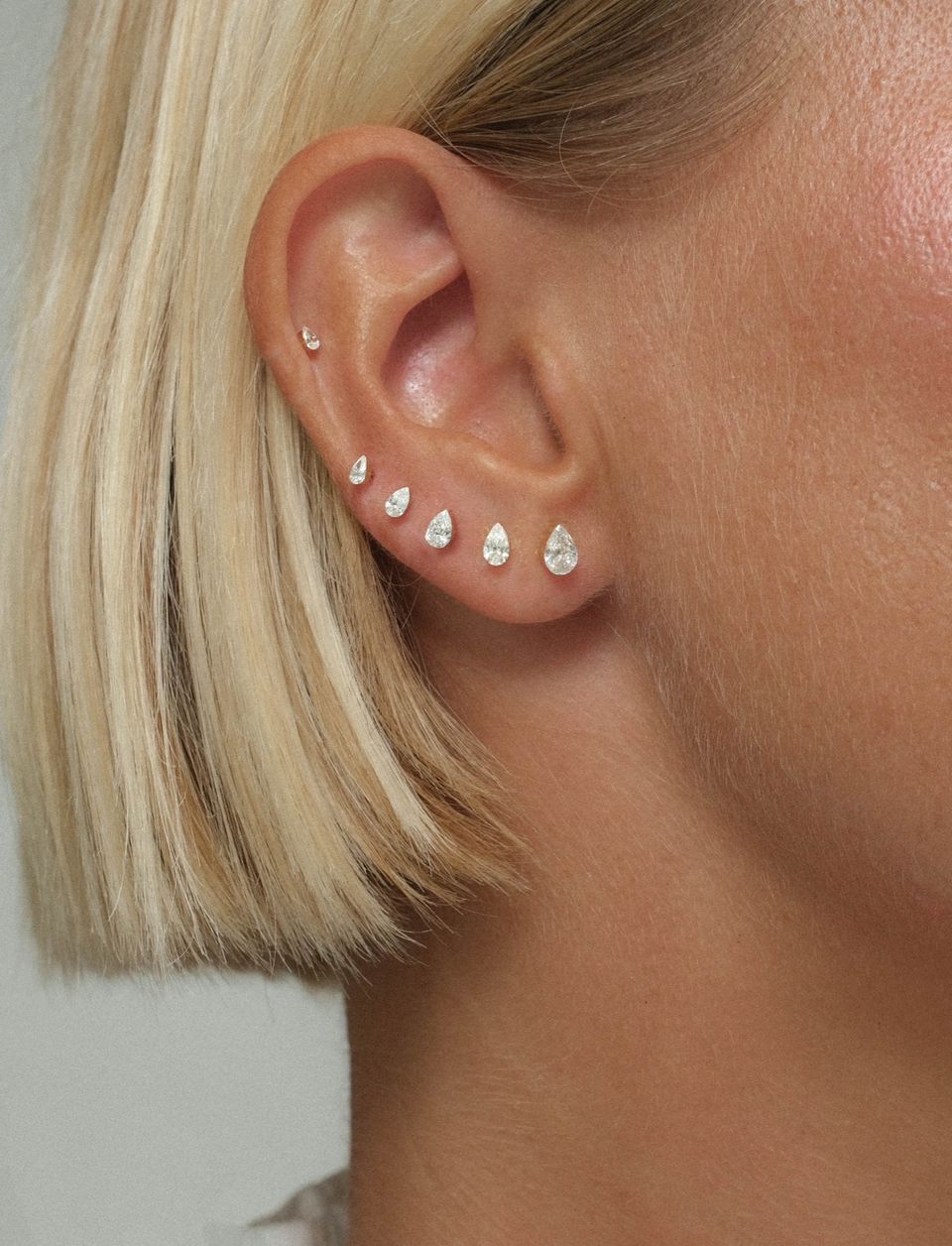 An ear stack showing the anchor, lift and restraint pieces